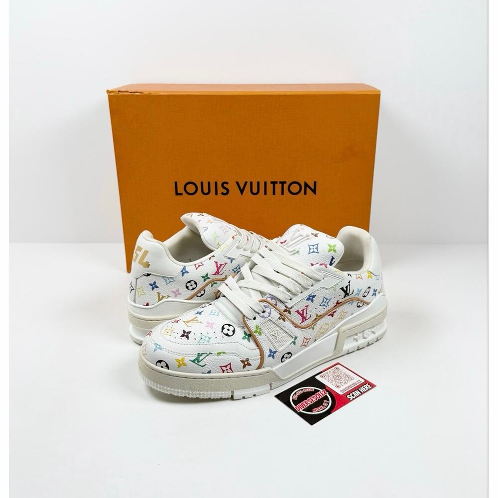 Size 7UK/8US - Louis Vuitton Takashi Murakami White